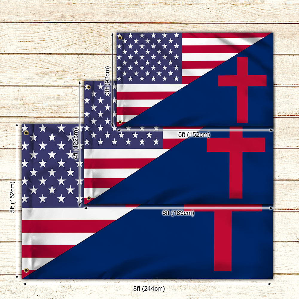 Jesus Flag American Jesus Christian Grommet Flag