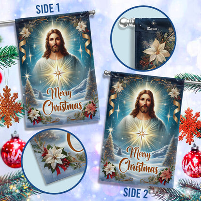 Jesus Christ Christmas Flag