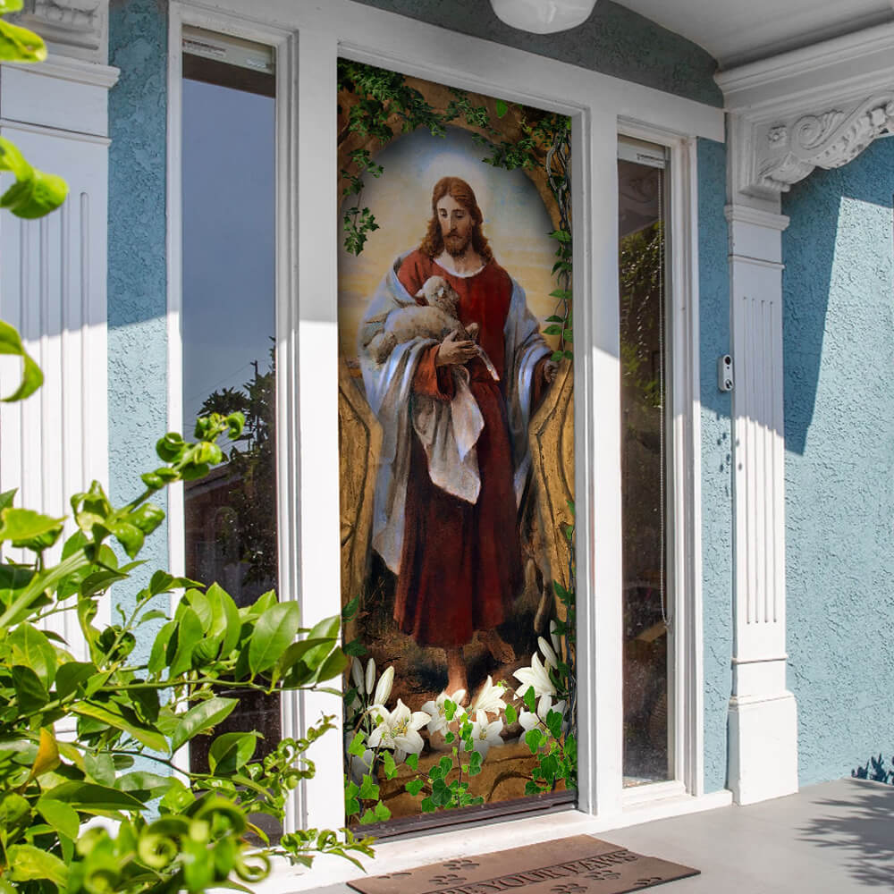 Jesus The Good Shepherd Door Cover