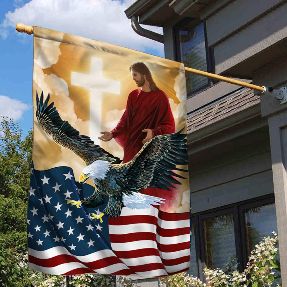 Jesus Flag American Eagle God Jesus Flag