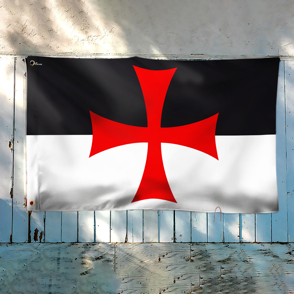 Christian Crusader Flag Knights Templar Grommet Flag
