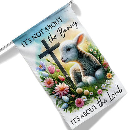 FLAGWIX  Easter Lamb Jesus Cross Flag It's Not About The Bunny It's About The Lamb