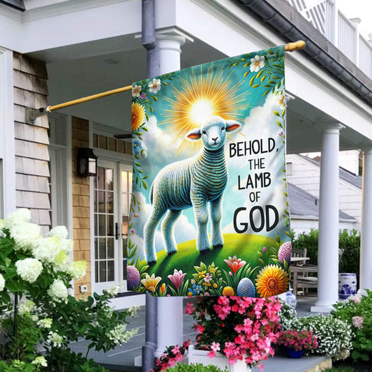 FLAGWIX  Lamb Easter Day Behold The Lamb of God Flag