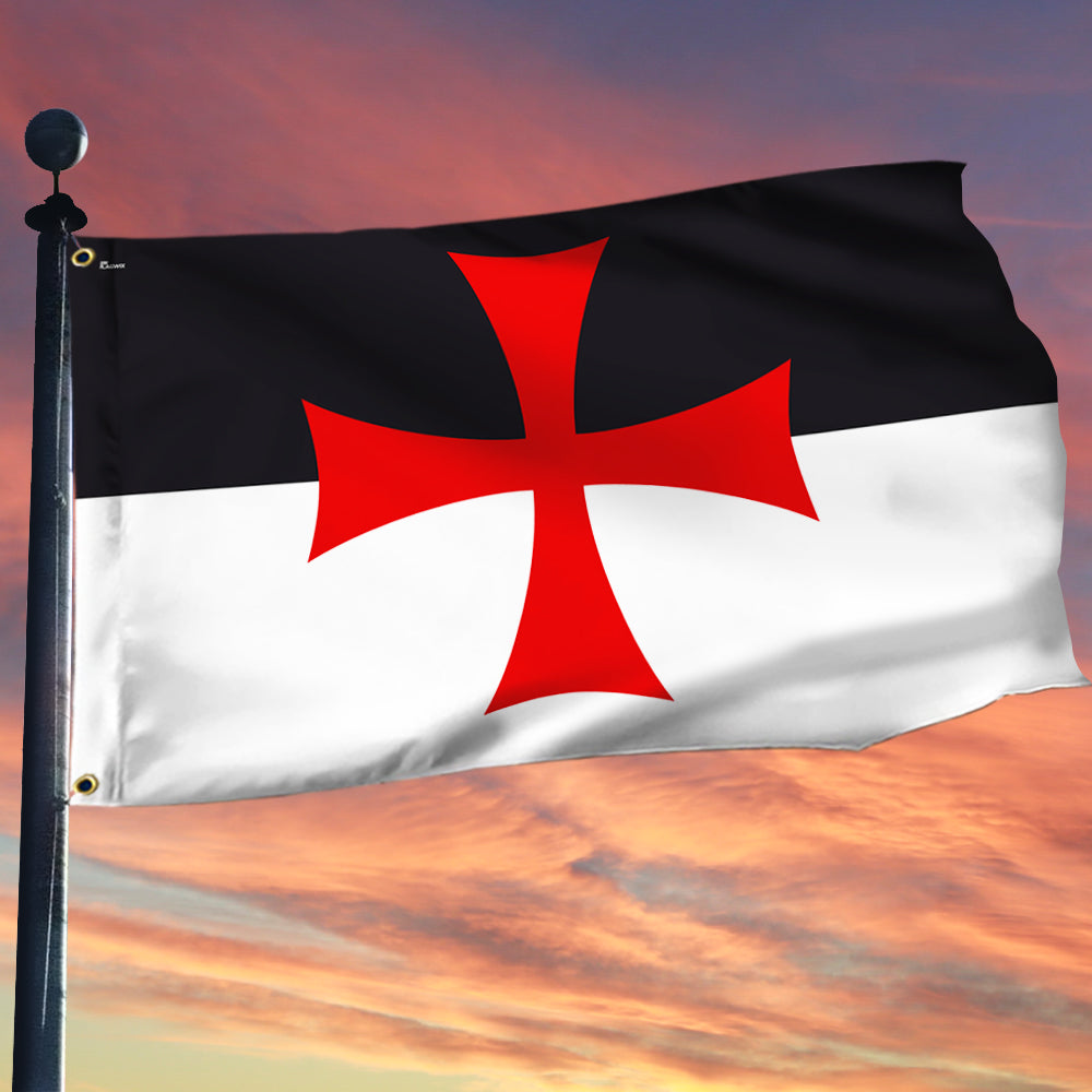 Christian Crusader Flag Knights Templar Grommet Flag