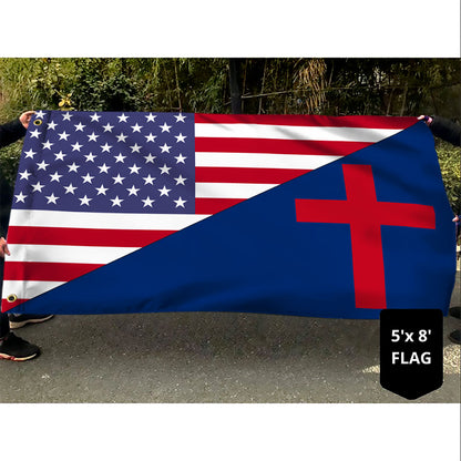 Jesus Flag American Jesus Christian Grommet Flag