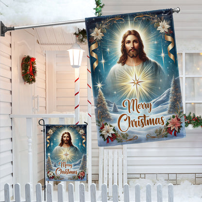 Jesus Christ Christmas Flag