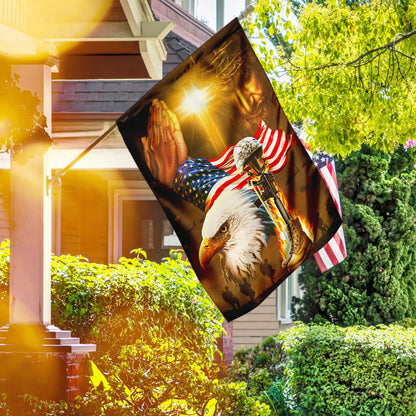 Home Of The Free Because Of The Brave Jesus Patriotism Flag