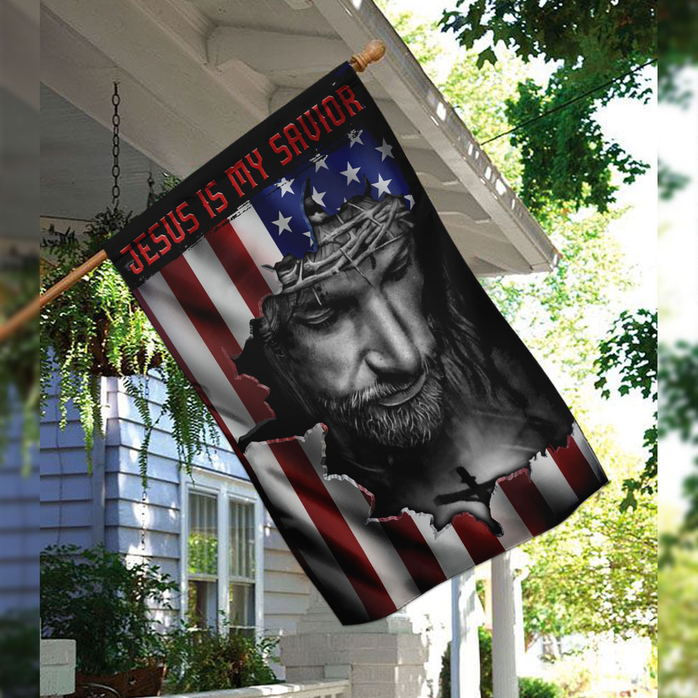 Jesus And American Flag FLAGWIX  ™ Jesus Is My Savior Flag