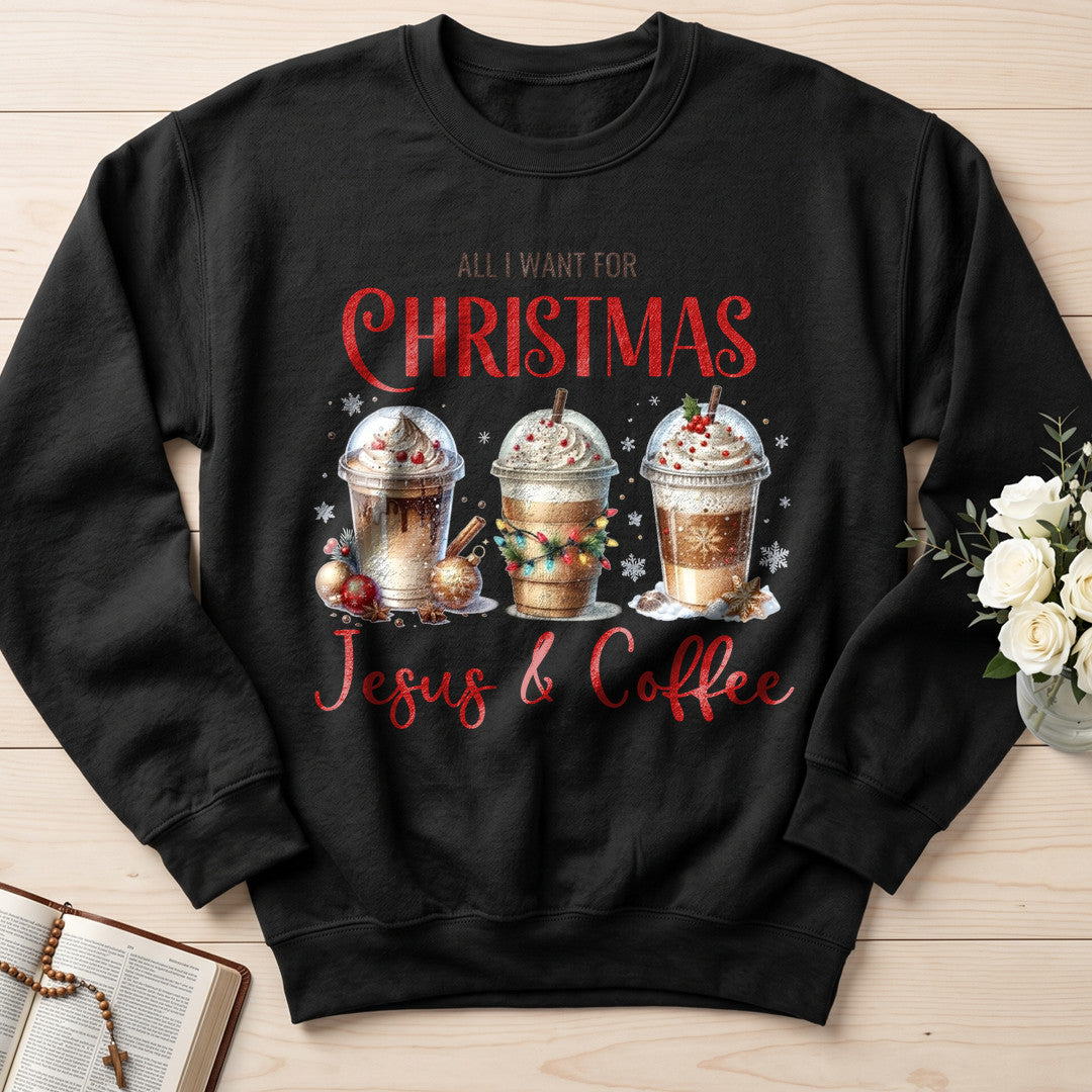All I Want For Christmas Jesus And Coffee 01