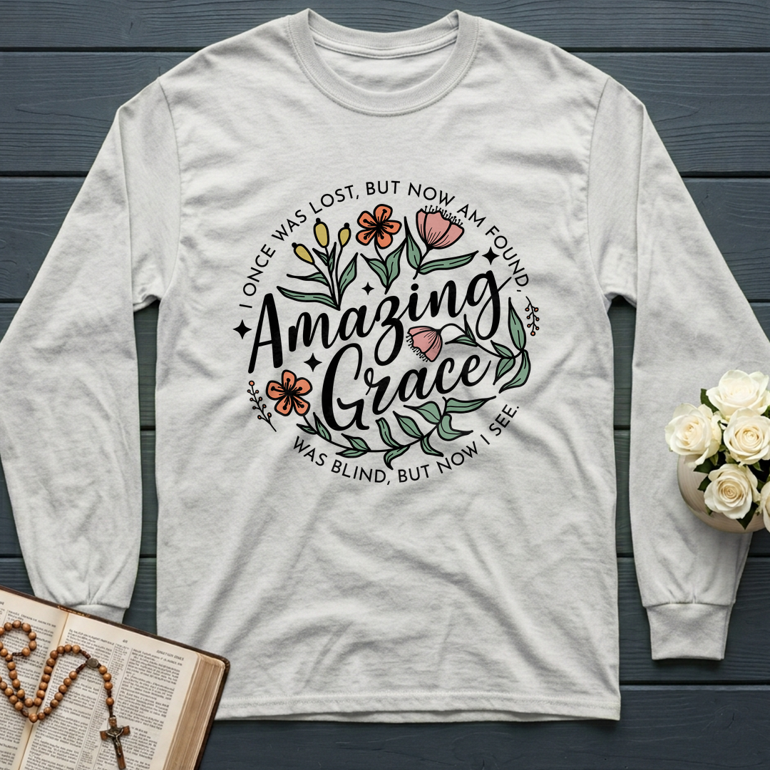 Amazing grace I once was lost, but now am found Was blind, but now i see 01