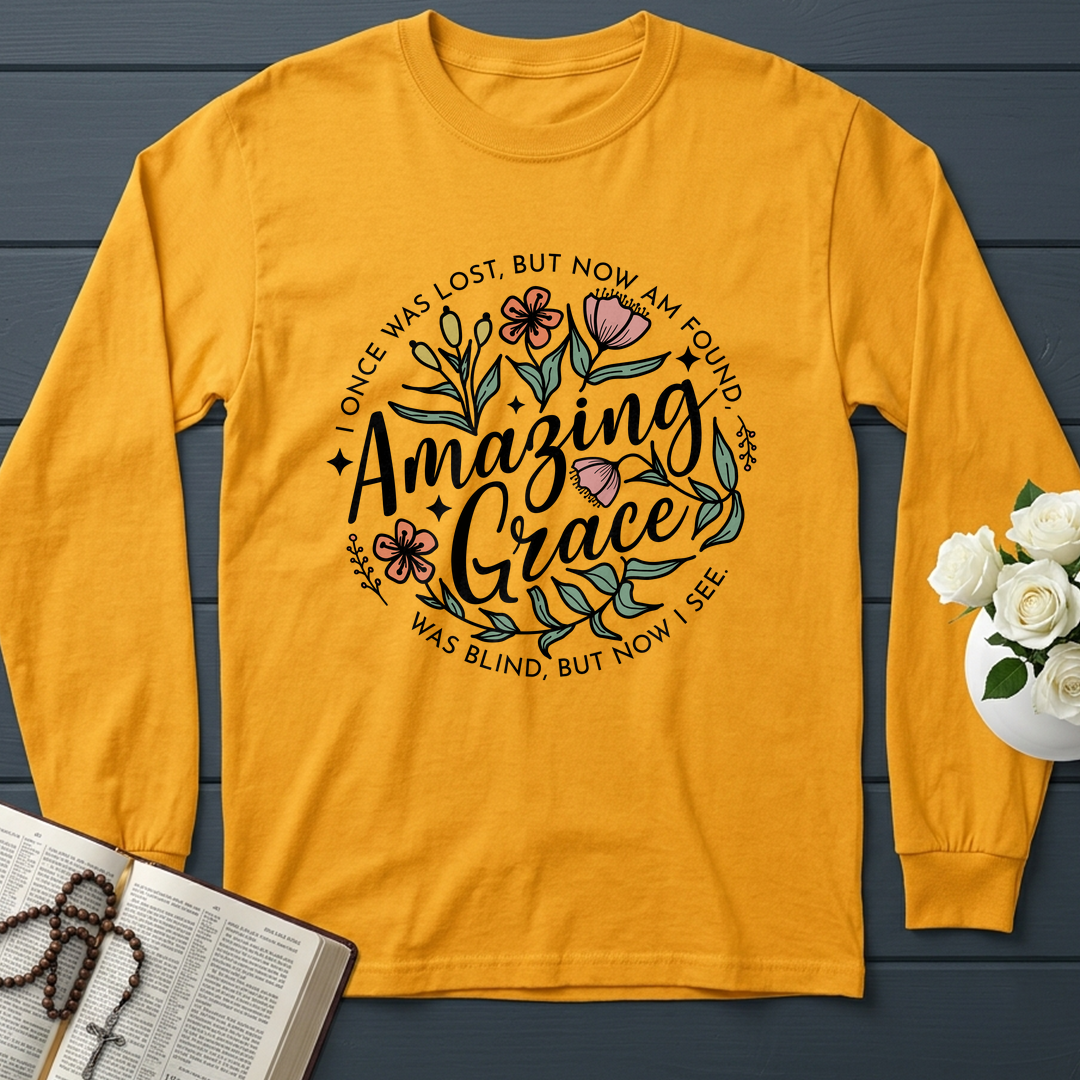 Amazing grace I once was lost, but now am found Was blind, but now i see 01