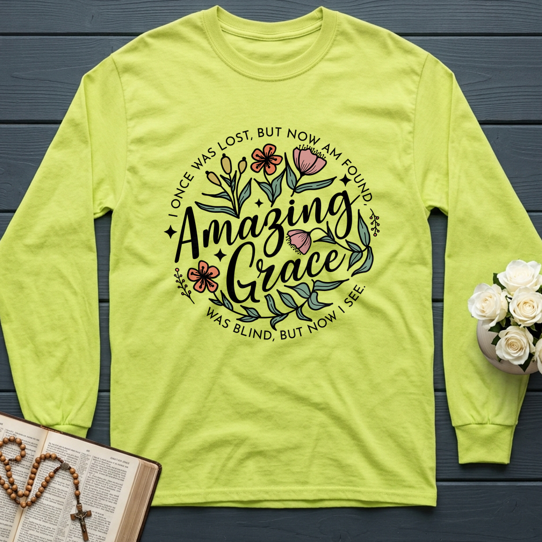 Amazing grace I once was lost, but now am found Was blind, but now i see 01