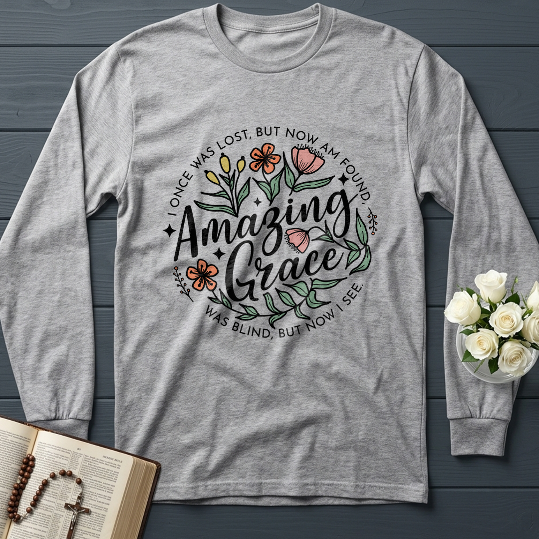 Amazing grace I once was lost, but now am found Was blind, but now i see 01