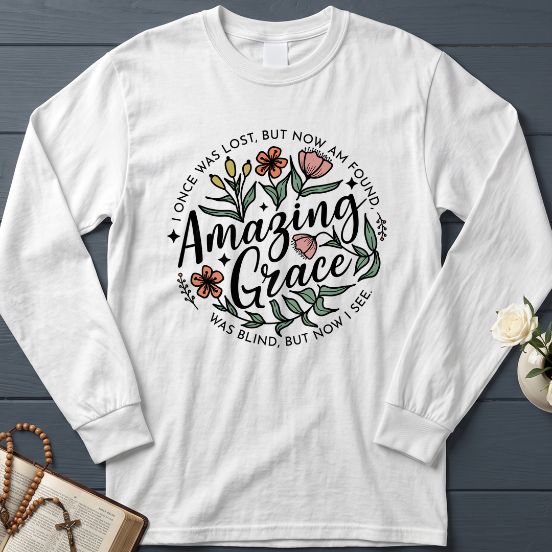 Amazing grace I once was lost, but now am found Was blind, but now i see 01