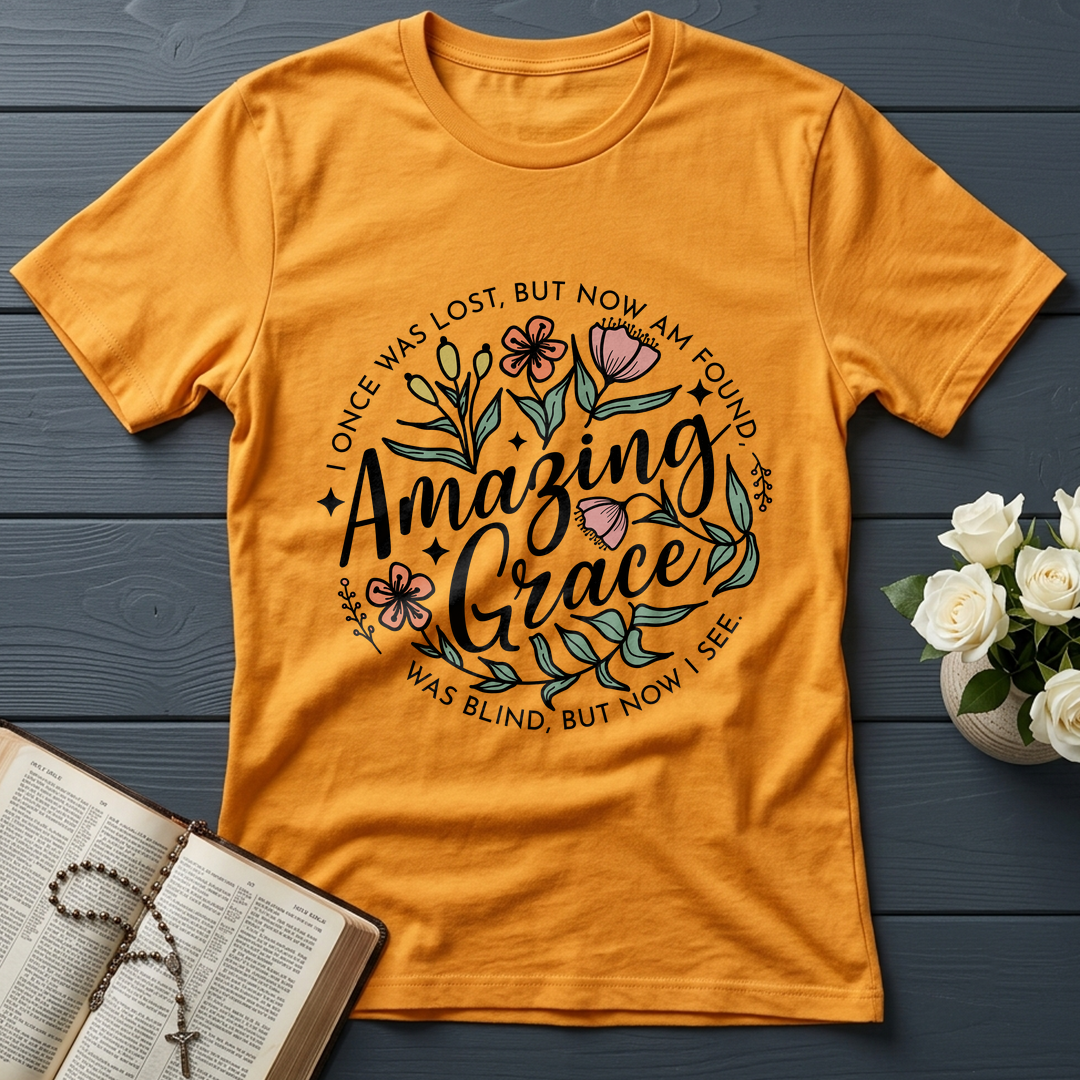 Amazing grace I once was lost, but now am found Was blind, but now i see 01