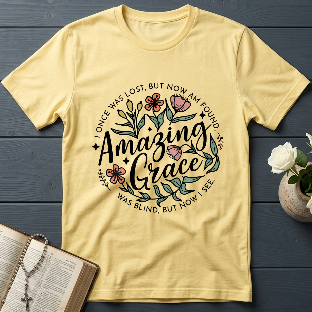 Amazing grace I once was lost, but now am found Was blind, but now i see 01