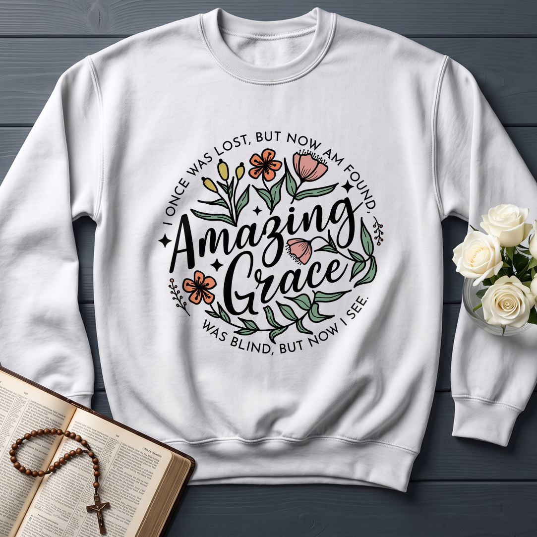 Amazing grace I once was lost, but now am found Was blind, but now i see 01