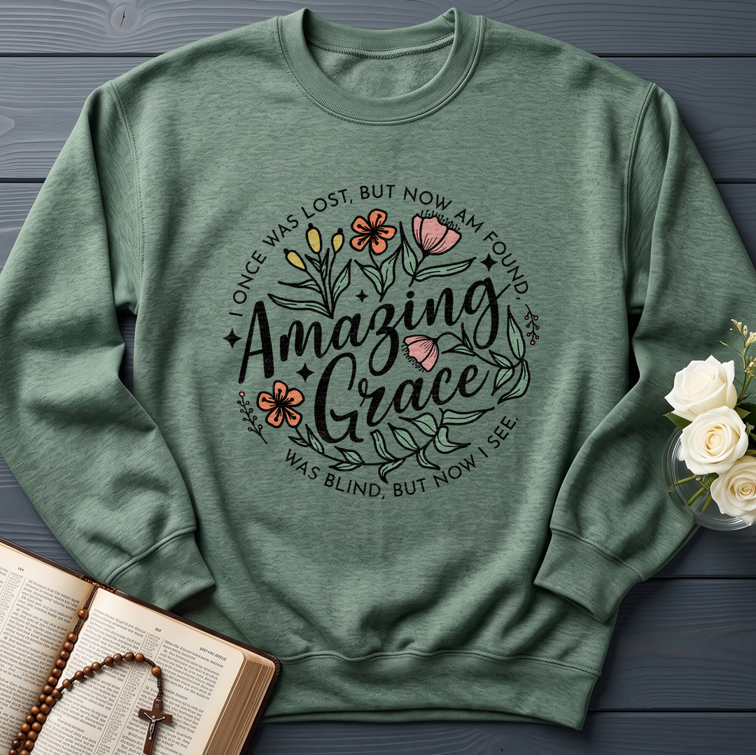 Amazing grace I once was lost, but now am found Was blind, but now i see 01