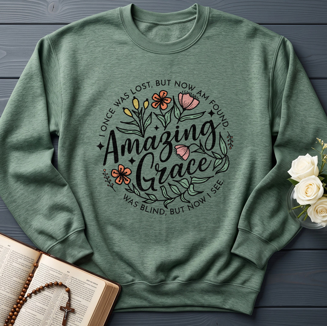 Amazing grace I once was lost, but now am found Was blind, but now i see 01