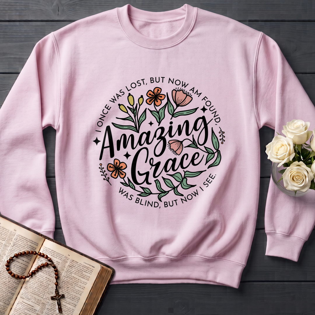 Amazing grace I once was lost, but now am found Was blind, but now i see 01