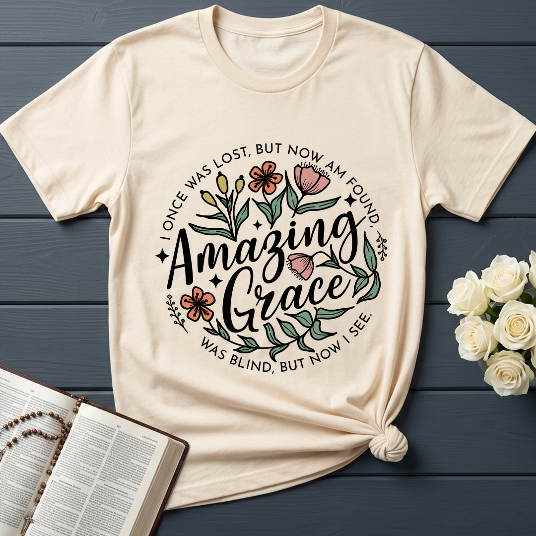 Amazing grace I once was lost, but now am found Was blind, but now i see 01