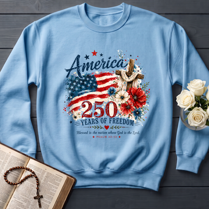 America 250 Years Of Freedom Blessed Is The Nation Whose God Is The Lord Psalm 33.12 01