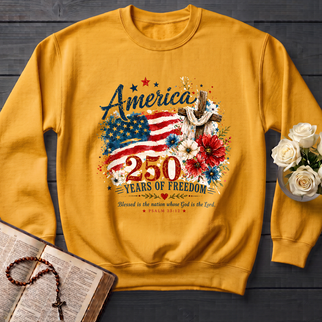 America 250 Years Of Freedom Blessed Is The Nation Whose God Is The Lord Psalm 33.12 01