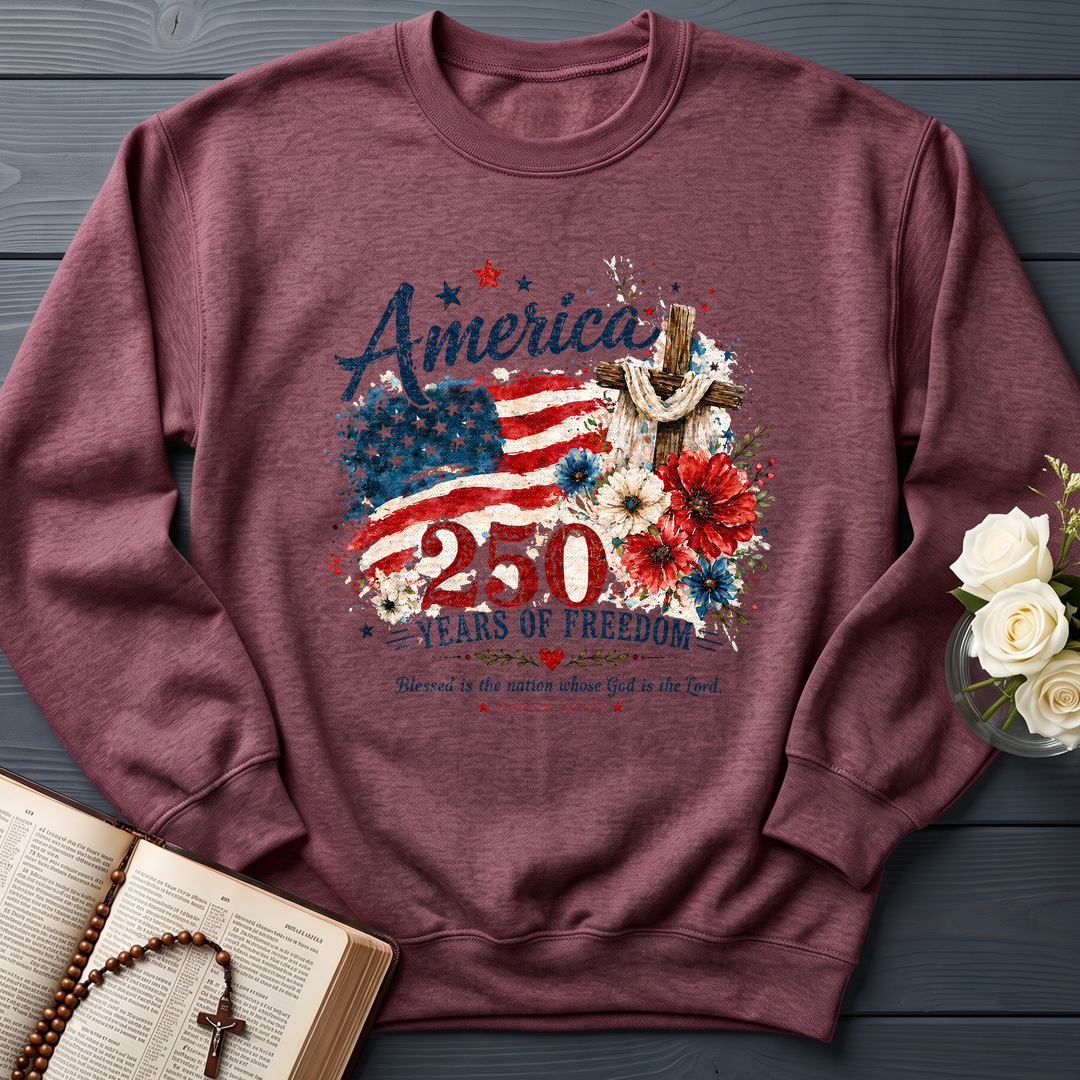 America 250 Years Of Freedom Blessed Is The Nation Whose God Is The Lord Psalm 33.12 01