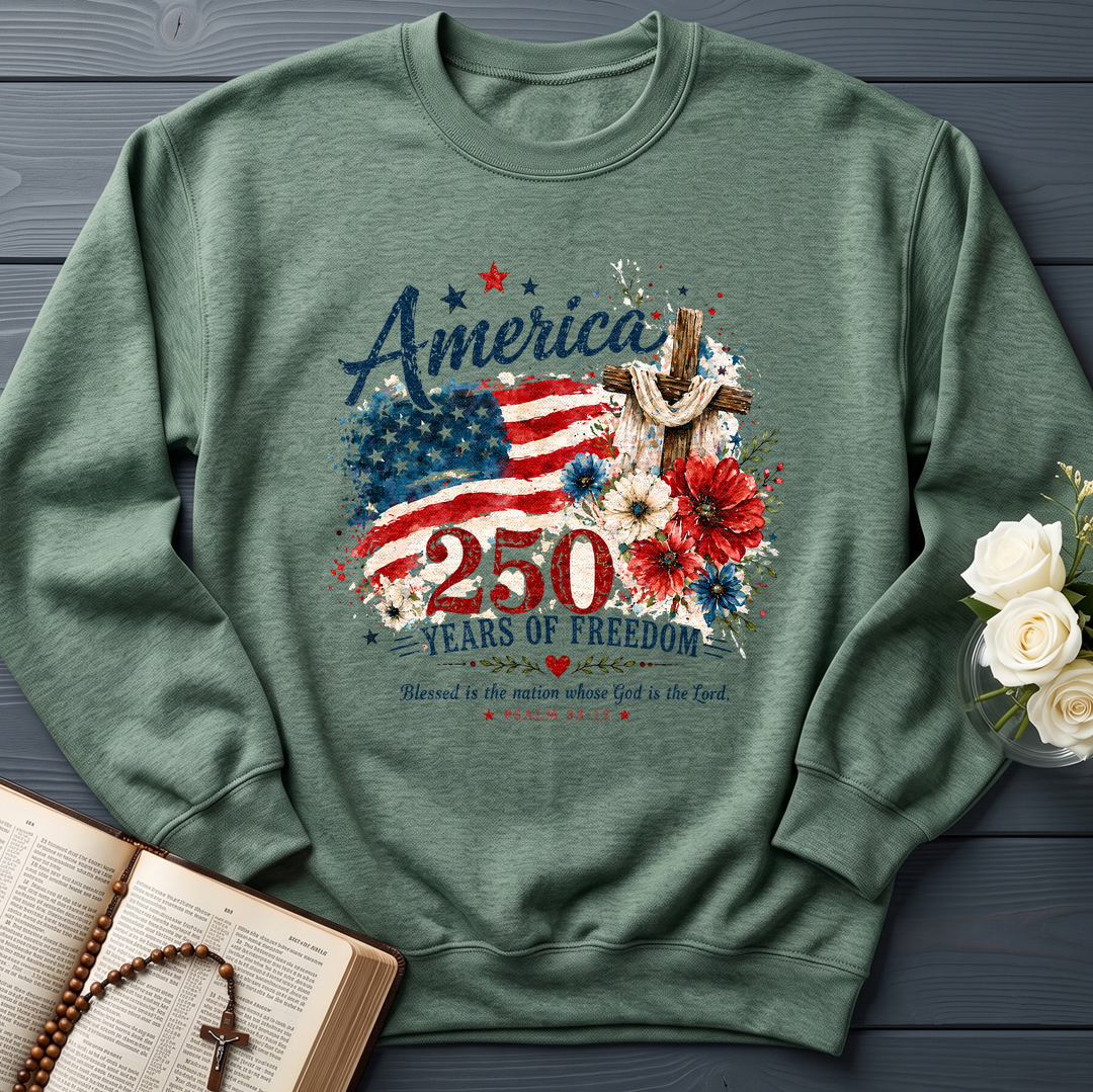 America 250 Years Of Freedom Blessed Is The Nation Whose God Is The Lord Psalm 33.12 01