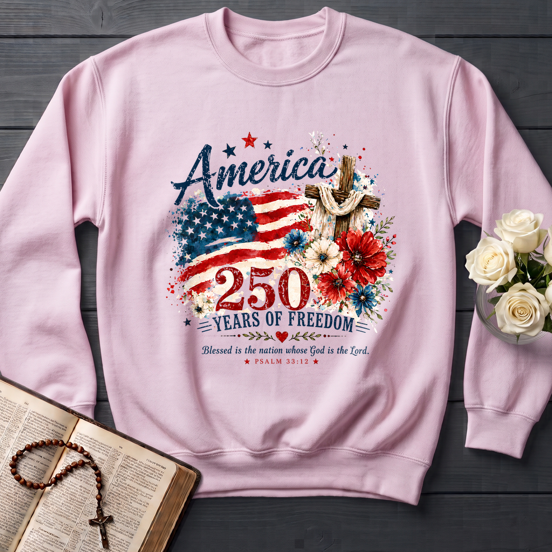 America 250 Years Of Freedom Blessed Is The Nation Whose God Is The Lord Psalm 33.12 01