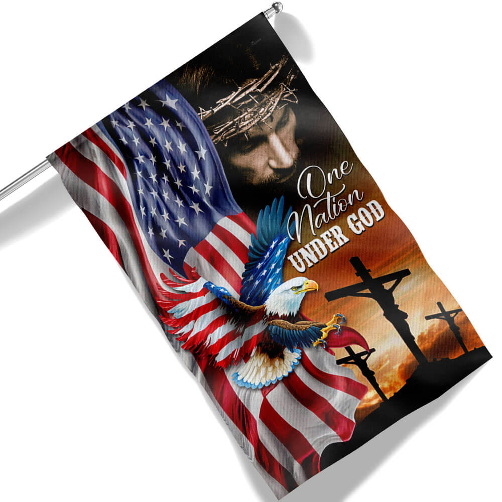American Flag | One Nation Under God Christian Eagle Flag