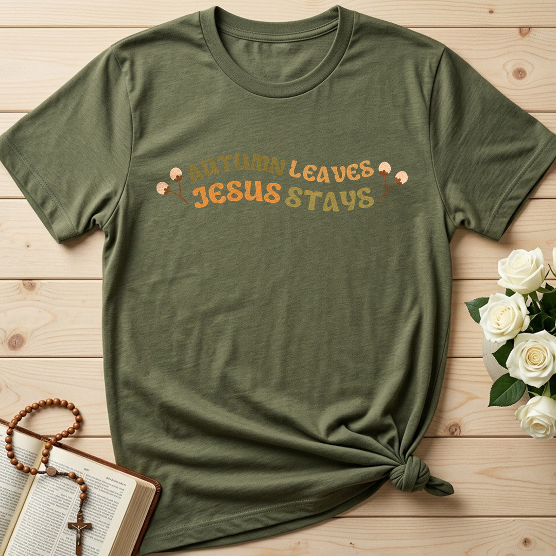 Autumn Leaves Jesus Stays 01
