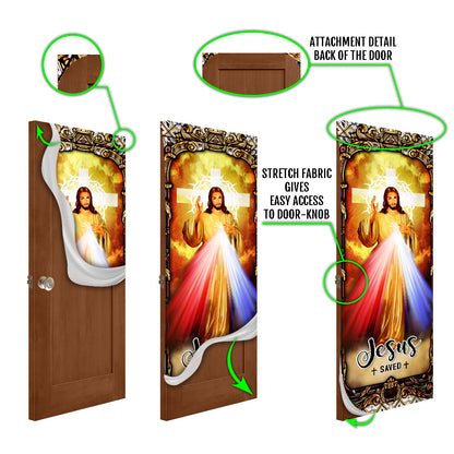 Jesus Of Divine Mercy Door Cover