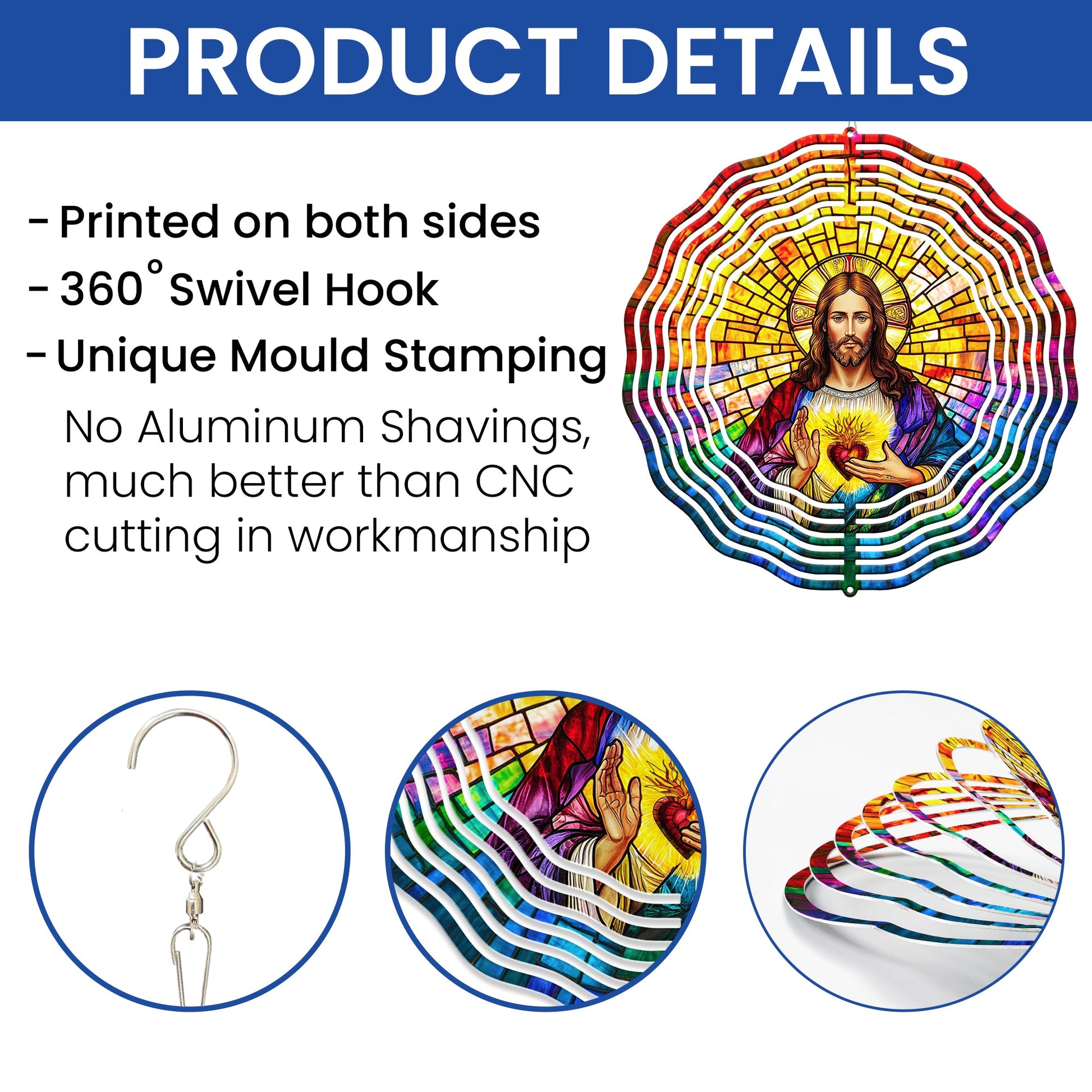 Sacred Heart of Jesus Wind Spinner