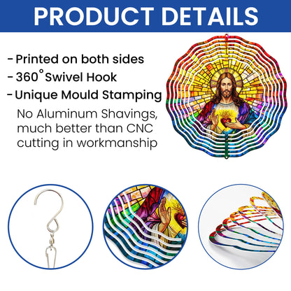 Sacred Heart of Jesus Wind Spinner