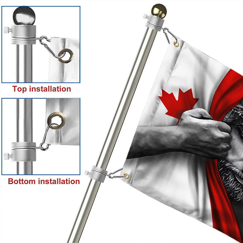 Jesus Flag One Nation Under God Canadian Grommet Flag