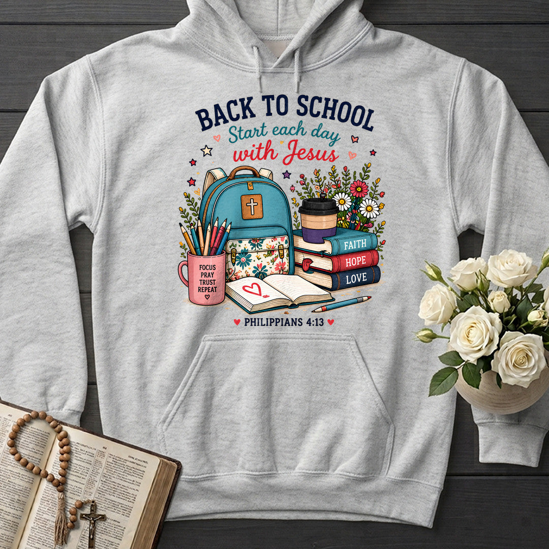 Back To School Start Each Day With Jesus Philippians 4.13 01