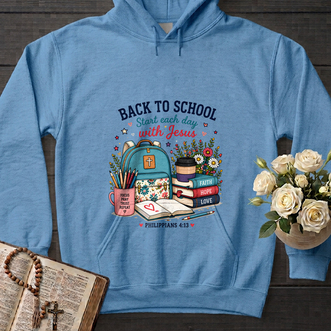 Back To School Start Each Day With Jesus Philippians 4.13 01