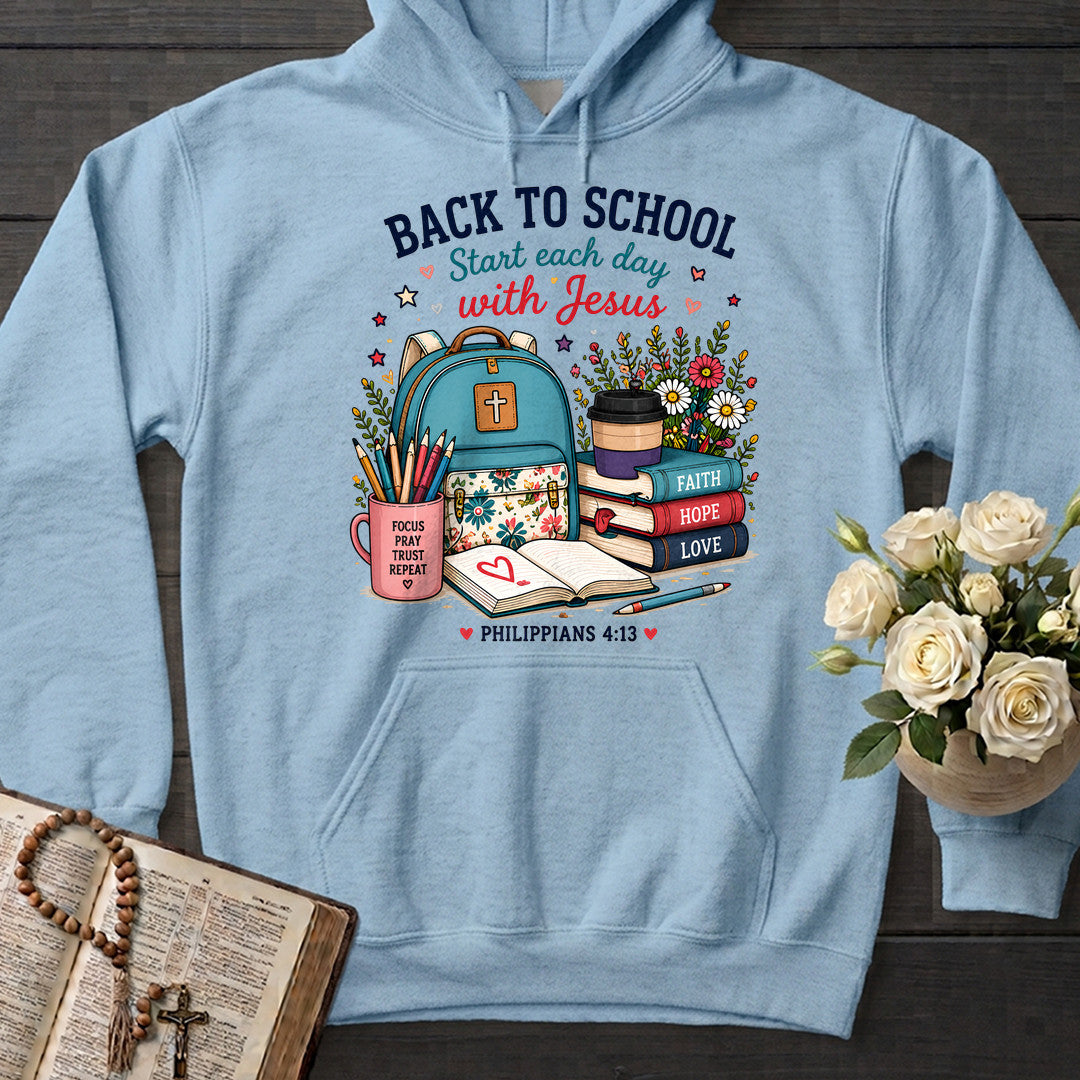 Back To School Start Each Day With Jesus Philippians 4.13 01