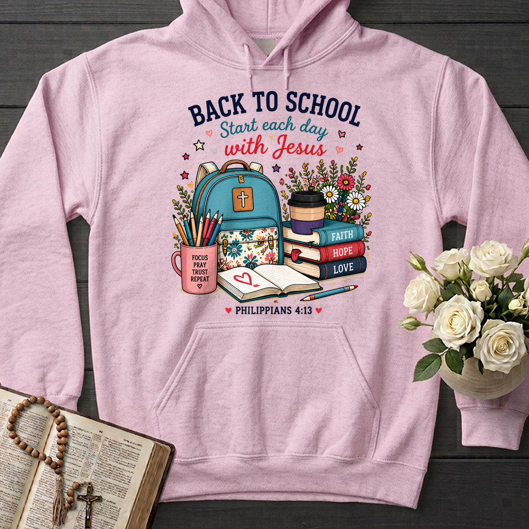 Back To School Start Each Day With Jesus Philippians 4.13 01