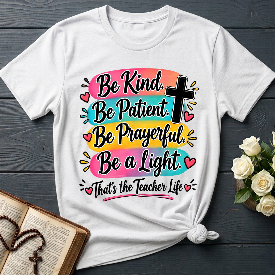 Be Kind Be Patient Be Prayerful Be A Light That's The Teacher Life 01