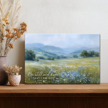 Be Still And Know That I Am God Psalm 46:10 Wall Art Canvas Print