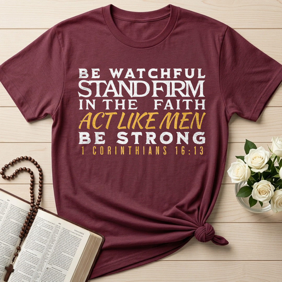 Be Watchful Stand Firm In The Faith Act Like Men Be Strong 1 Corinthians 16.13 01