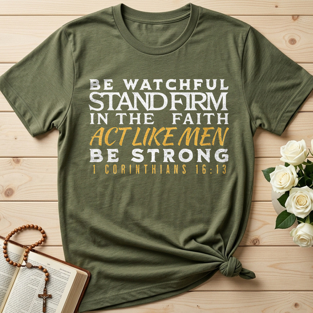 Be Watchful Stand Firm In The Faith Act Like Men Be Strong 1 Corinthians 16.13 01