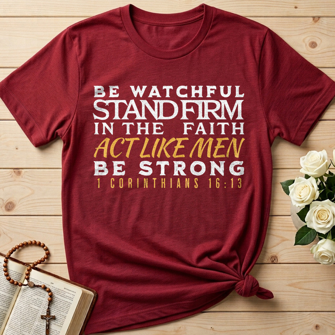 Be Watchful Stand Firm In The Faith Act Like Men Be Strong 1 Corinthians 16.13 01