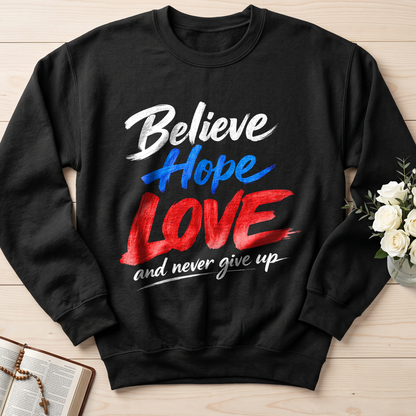 Believe Hope Love And Never Give Up 01