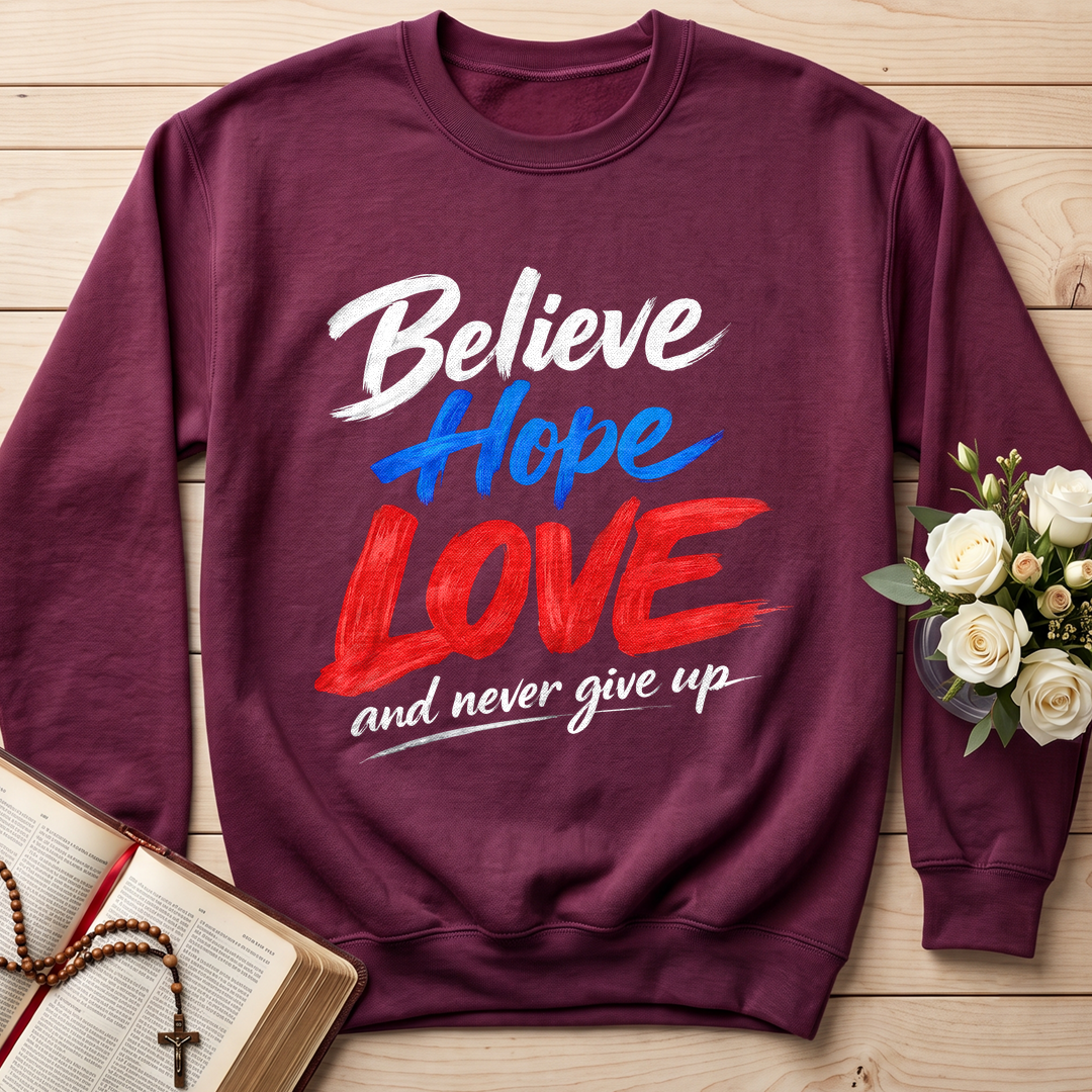 Believe Hope Love And Never Give Up 01