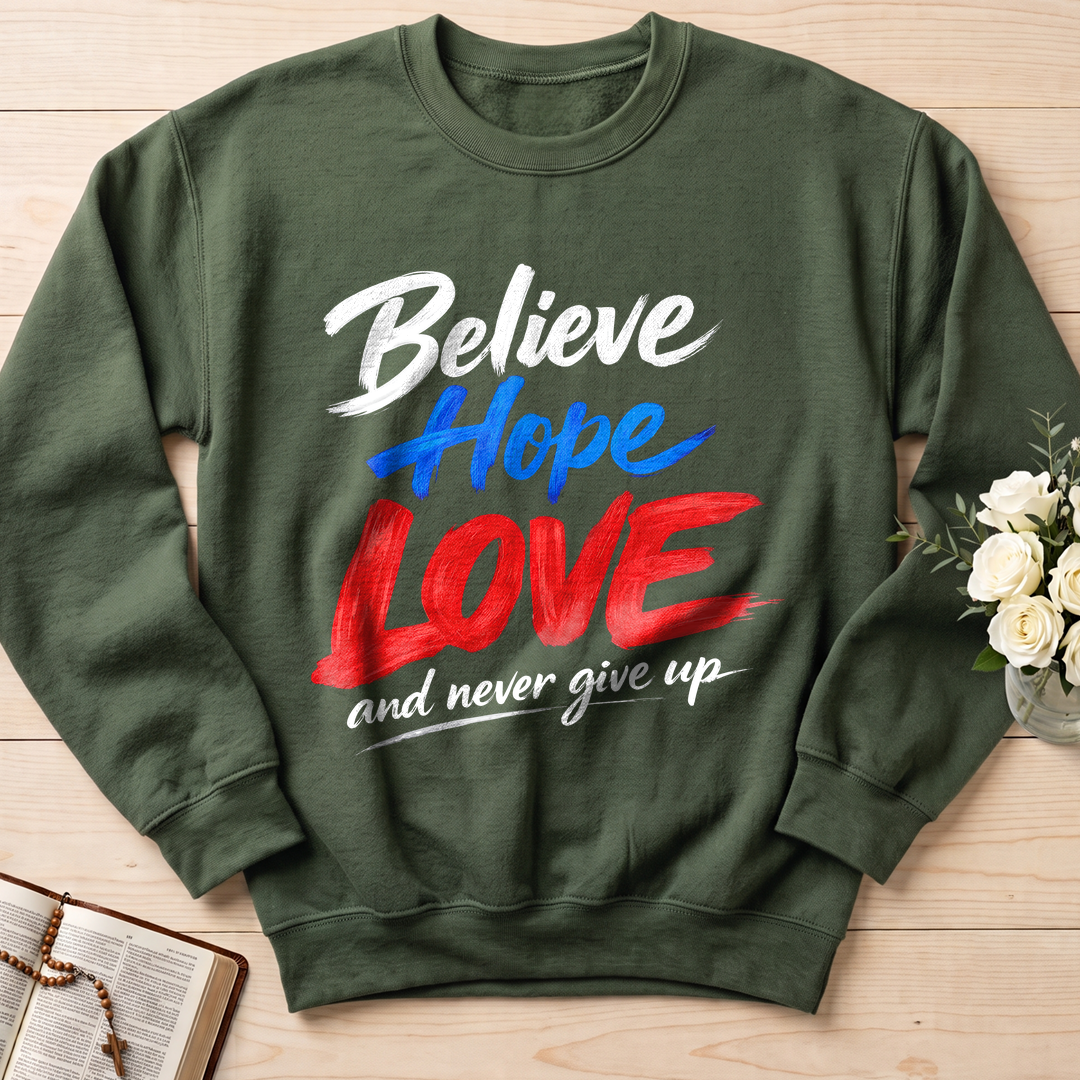 Believe Hope Love And Never Give Up 01