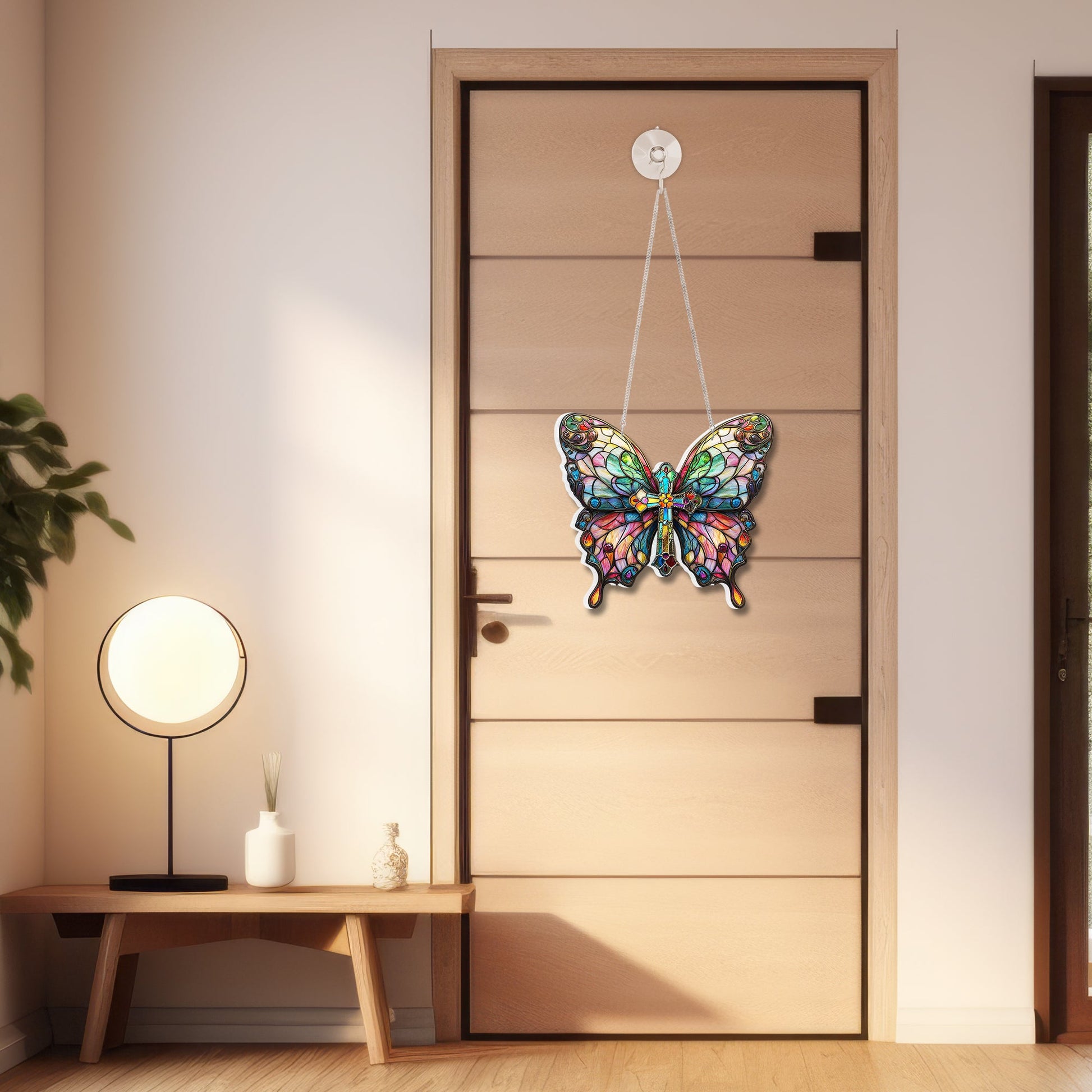Christian Butterfly Acrylic Suncatcher Hanging