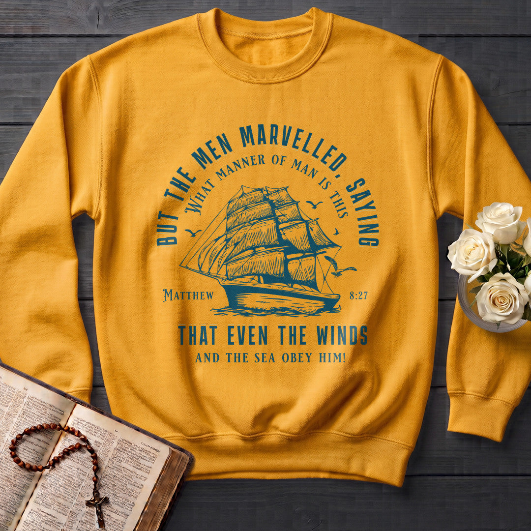 But The Men Marvelled Saying What Manner Of Man Is This That Even The Winds And The Sea Obey Him Matthew 8.27 01